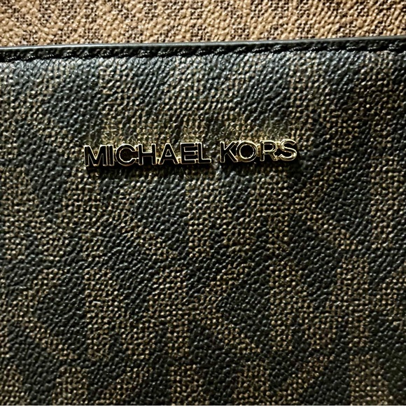 Michael Kors Austen Brown Luggage Medium Satchel Bag - Picture 4 of 14